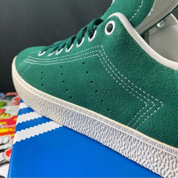 Adidas Stan CS Green Suede 9 Mens / 10.5 Women's - Picture 9 of 15